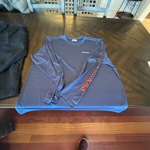 Columbia Men's Navy Long Sleeve Tee
